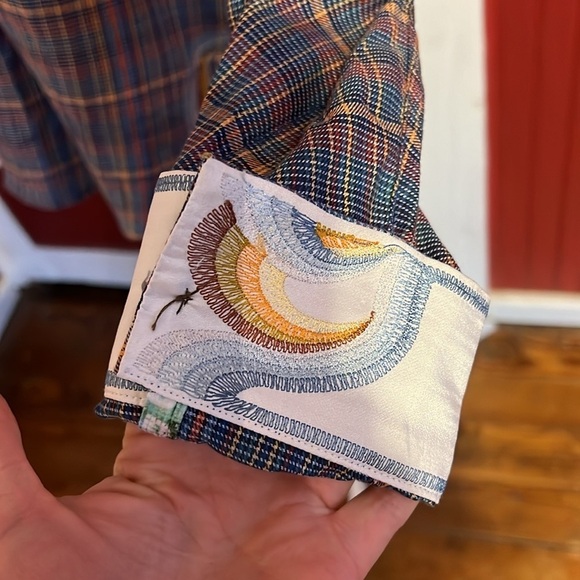 Robert Graham Classic Fit Button Cotton Flip Cuff Shirt M - Picture 3 of 8